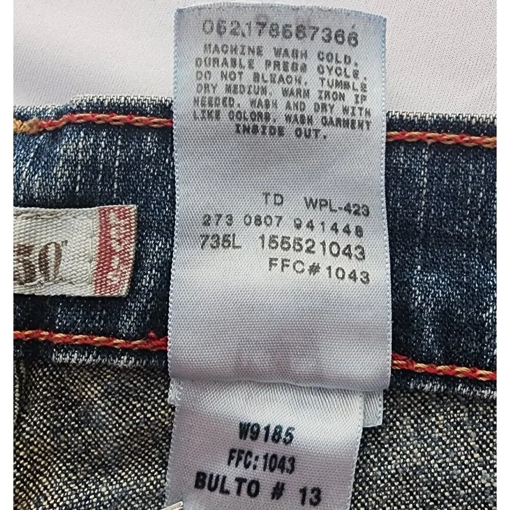 Levis Jeans Womens 8 Blue 550 Relaxed Boot Cut Mid Waist Mom Denim Pants Y2K 07 - Picture 4 of 16